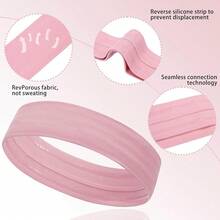 Workout Headbands Non Slip Headband Sport Headbands Sweatbands Elastic Sport Hair Bands For Sports Travel Indoor Fitness Gym - solid25 - 查看 4