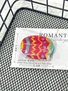 1 Peça Clipe de Garra de Coelho Cenoura Fofo, Clipe de Garra de Coelho Ovo de Páscoa Adorável, Acessório de Cabelo, Adequado para Uso Diário, Feriado, Transporte, Festa, Reunião, Decoração de Cabelo, Acessório de Cabelo Feminino, Acessórios de Cabelo Feminino de Páscoa, Presilhas de Cabelo da Moda para Verão e Praia - Multicolorido - Visão 9