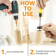 32pcs Screw-On Rubber Feet For Fumiture, Floor Protector For Chair Leg, 1.2" Sturdy Feet For Cutting Board Non Slip, Black FurniturePad For Hardwood Floor, Durable Furniture Rubber Bumper - Black - View 4