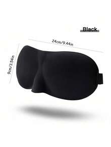 1/3pcs Set Luxury Side Sleeping Eye Mask, Unisex Blackout Sleep Mask, 3D Cup Shape Night Eye Mask With Adjustable Strap, Suitable For Travel, Nap, School, Commute, Home Use - Multicolor - View 2