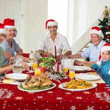 Pedenty 3-Piece 54 X 108 Inch Christmas Plastic Tablecloth – Merry Christmas Snowflake, Santa, And Snowman Design, Disposable Rectangle Table Cover For Holiday Dining, Parties, Christmas Decorations - ChristmasSnowflake - View 7