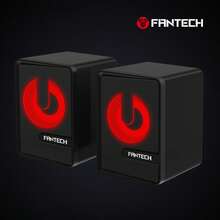 FANTECH 2.1声道电脑音箱带低音炮，迷你桌面音箱带RGB灯光，USB供电立体声音箱带3.5mm音频线，适用于显示器/笔记本电脑/平板电脑，1套（2个音箱） - 彩色 - 查看 3
