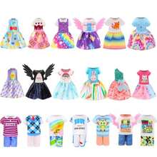 Miunana - 12 piezas de ropa de muñeca de 5.3 pulgadas para niña incluye 2 pares de zapatos variedad de estilos y colores juego imaginativo e inteligencia emocional - 223290444 - Ver 8