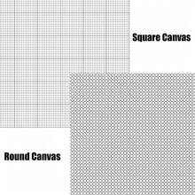 Diamond Painting Canvas With Glue, Round/Square Blank Grid Canvas Empty For Customized Projects - Multicolor - View 3