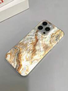 Marble Pattern Painted Minimalist Shockproof Soft Phone Case Compatible With IPhone 17/17 Pro/17 Pro Max/16/15 XR/7/8/16 Pro Max/13/13 Pro Max/14 Pro Max, Galaxy S25/S25 Plus/S25 Ultra, A16/A36/A26/A56, S24 - Multicolor - View 1