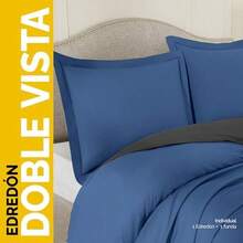 Juego de Edredn King Size de 3 Piezas, Microfibra Cool-Soft Ultra Suave, Edredn Acolchado Reversible con 2 Fundas, Relleno Hollowfill - Blanco+King Size - Ver 4