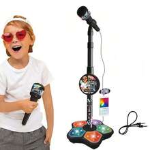 Kids Fashion Karaoke Microphone With Stand - Built-In Tracks And Instruments, Cognitive Development Educational Electronic Toy, Perfect Christmas/Birthday/New Year/Holiday Gift For Boys And Girls - Multicolor - View 11