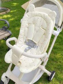 1 件婴儿推车垫，柔软透气，双面棉质推车垫 - 彩色 - 查看 5