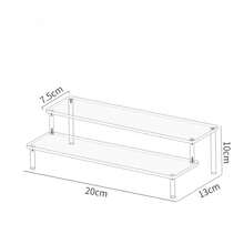 1 Piece Of 1-5 Layer Transparent Acrylic Display Stand, Cosmetic Storage Rack, Perfume Acrylic Rack, Cupcake Stand, Suitable For Amiibo And POP Figurines, Food And Dessert Stand, Product Display Rack For Cosmetic Suppliers, Applicable To Places Such As Vacation Beaches, Bathrooms, Bedrooms, Etc., Large Capacity