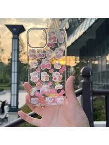 Y2K风格可重复使用透明水晶贴纸，图案包括可爱女孩、简约风、蝴蝶、动物等，适用于手机、笔记本电脑、水瓶、汽车、DIY手账等。 - 彩色 - 查看 5