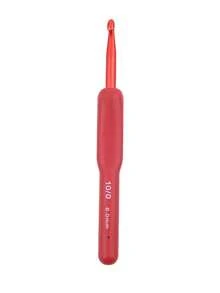 1pc Ergonomic Soft Grip Aluminum Crochet Hook, 2.0mm/2.5mm/3.0mm/3.5mm/4.0mm/4.5mm/5.0mm/5.5mm/6.0mm, Suitable For Beginners And Experienced Crocheters, All Seasons - Red - View 14