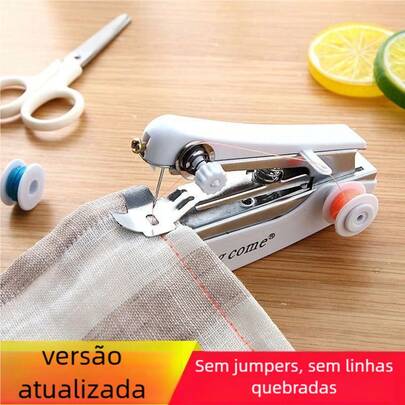 Portátil Máquina de Costura Manual Mini - Ideal para Iniciantes & Viagens