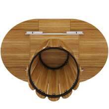 Extendable Dining Table, Kitchen Table, Balcony Table, Wooden Table, Round Table That Converts To Oval, 118-158 Cm, Seats Up To 6, Brown - Mocha Brown - View 11
