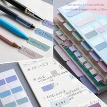 360 PCS 1 Inch Colored Book Sticky Index Tabs Self Adhesive Repositionable Page Tabs For Textbooks Notebooks Planners File Classification 18 Colors 1" Wide - 18 Colors - View 4