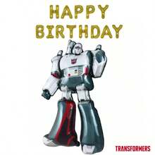 14pcs TRANSFORMERS Foil Balloons, Birthday Theme Balloons Set, Party Background Wall Decor Atmosphere Balloons - Multicolor - View 8