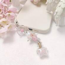 1-4PCS Cute Phone Charms Aesthetic Y2K Cell Phone Charms Strap Strawberry Butterfly Star PhoneCharm Y2K Accessories For Bag Keychain  Camera Pendants Decor - Hoa hồng - Xem 7