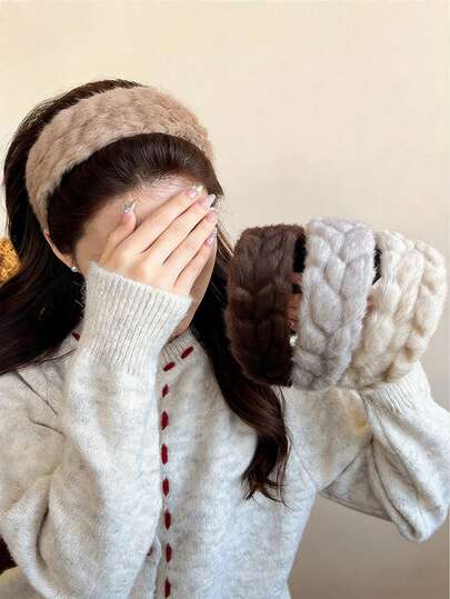 1 st. fluffigt pannband, intressant bandpannband, lämpligt för bröllopsaccessoarer, gotisk lolita, alla hjärtans dag, fluffigt ackompanjemang, brudhåraccessoarer, hårband för kvinnor