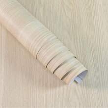 White Wood Grain Self-Adhesive Wallpaper, Modern Style, Waterproof, Removable, Thick Vinyl Wrap, Suitable For Countertops, Furniture, Cabinets - Poplar - View 10