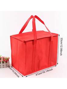 Extra Large Insulated Bag: Keeps Food/Drinks Hot/Cold For Hours - Reusable Grocery Tote, Soft Cooler Bag, Zippered Closure - Multicolor - View 14