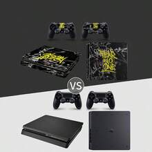 1 Set Slim Game Console Printed Skin Sticker, Waterproof Durable Scratch-Resistant Protective Decal