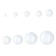 [Multiple Sizes Available] Transparent Round Glass Cabochons, High Clarity Timeless Gems, Fridge Magnets, Jewelry DIY Supplies, 30/50/100/200pcs - Clear Glass Cabochon - View 2