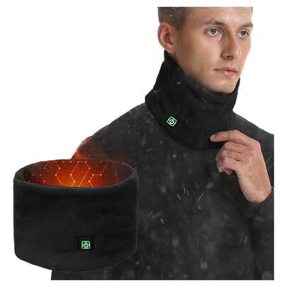 TendenciaBufanda Calienta Con Regular El Calor Calefaccion Para Frío Negro Liso Tamaño MedioCalidad premium