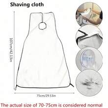 Valentine' S Men Day Gift 1 Set  Men's Bathroom Apron Men's Beard Apron Shaving Rack Shaving Beard Catcher Waterproof Bathroom Cleaning Men's Gifts, Hair Bib Shaving Shaving, Beard Styling Bib, Non-Staining Hair Dyeing Perm Hair Dressing Apron, Men's Bathroom Apron Men's Beard Apron Shaver Holder Shaving Beard Catcher Waterproof Flower Cloth Bathroom Cleaning Men's Gifts - 多款 - 查看 4