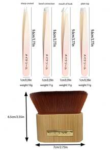 1/4/5件套精密镊子及清洁刷套装，新款渐变粉绿细尖专业睫毛嫁接镊子，二合一柔软除尘清洁刷，创意文具彩色DIY不锈钢镊子，适用于美甲、贴纸等，居家必备，操作简便，适合初学者，便携旅行，是送给朋友、家人、女友、情人节、母亲节的绝佳礼物。 - 彩色 - 查看 3