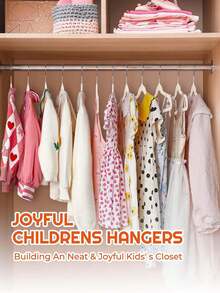 Premium 11.8-Inch Children's Hangers, Pack Of 20, Gray Baby Velvet Hangers, Non-Slip, Space-Saving Felt Hangers, Wardrobe Clothes Organizer, With 360° Swivel Hooks, Suitable For Children, Toddlers, And Teenagers - Multicolor - View 10