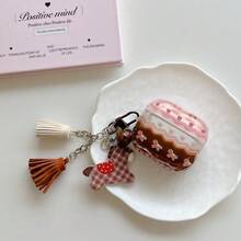 Étui de protection transparent et mignon rose-brun compatible avec Apple Pro 1ère/2ème/3ème génération - Rose bonbon - Voir 6