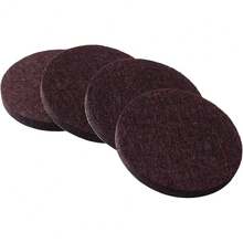 New Furnigear 2x2inch Round Felt Furniture Pads, 18Pcs Self-Adhesive Floor Tectors For Chair Legs, Hardwood Floors - Cuttable, Anti-Scratch, Brown - 2*2inch - View 1