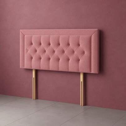 2ft6 Small Single Miami Chesterfield Velvetto Headboard 20inch