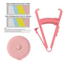 2026 New 3-Piece Skin Fold Caliper & Waist Tape Measure Body Fat Percentage Reference Chart, Men & Women Body Fat Measurement Kit, Convenient For Fitness Monitoring After Workout - Multicolor - View 14