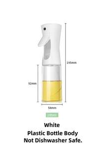 1pc White Plastic Oil Sprayer Bottle With Precise Measurement Scale, Refillable And Reusable Oil Mister, Suitable For Olive Oil And Various Liquids, Spray-Pour Dual Function - Multicolor - View 15
