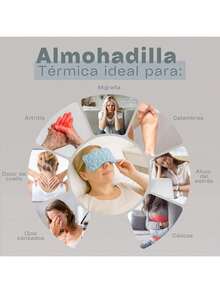 EstiloTendenciaCojin Semillas Para Microondas - 20X10Cm Para Ojos, Cabeza, Cuello Y CóLicos |     Alivio De Dolor Con Calor O FríO - Con Aroma Lavanda/Menta/Manzanilla - Cojin Caliente - PadifymxCalidad PremiumVersióN Mejorada - 1 - Ver 3