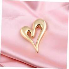 Broche de amor broche de traje de cumpleaos mujer Cupido alfileres decorativos broche de corazn pin de solapa para mujer temperamento accesorios pasador de cuello - 5,7 x 4,3 cm x 2 piezas + dorado x 2 piezas - Ver 10