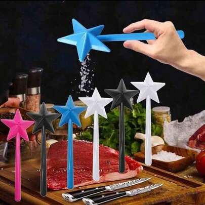 3-Hole Salt & Pepper Shakers & Leak-Proof Spice Jars Set, Food- Condiment Containers - Kitchen Utensils & Gadgets Durable Kitchen Organizer For Cooking, Outdoor BBQ, Picnic, Daily Use & Festival Iftar Gatherings | Practical Seasoning Storage Solution