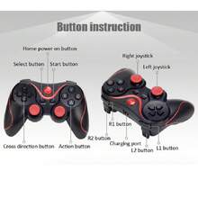 3 Mandos de juego Gamepad Joystick para teléfonos móviles PC Mando de juego Mando a distancia - Negro - Ver 3
