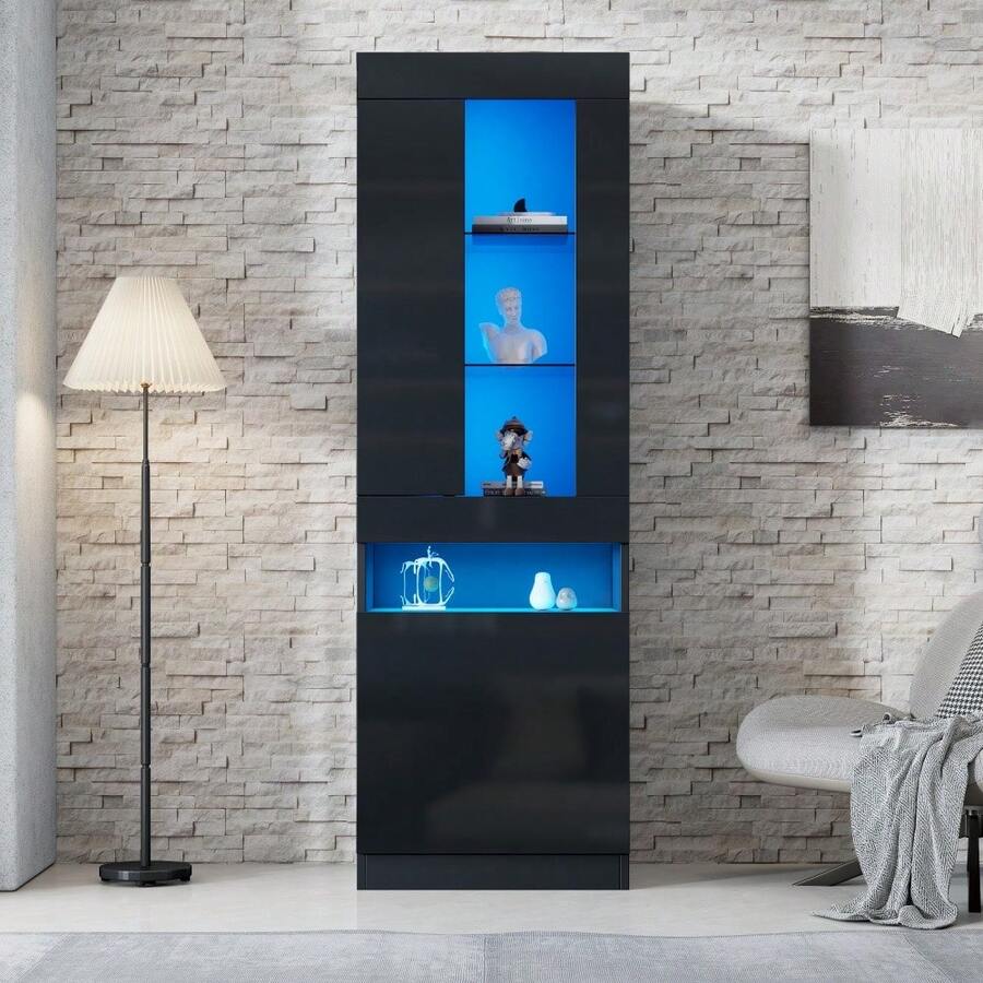 Storage Cabinets - Black - View 1
