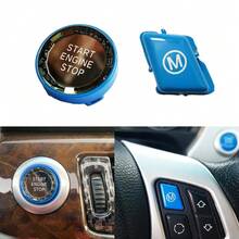 Car Steering Wheel M Mode Switch Start Button Fit For BMW E90 E92 E93 M3 E82 M Crystal - 2 Pcs - View 7