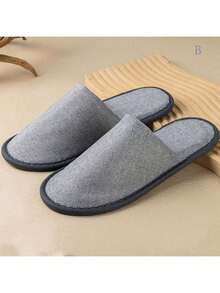 酒店一次性拖鞋（10双/5双/3双/1双）浴室防滑拖鞋加厚一次性拖鞋，适合家庭客人 - 彩色 - 查看 5