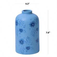 Mainstays By. Alejandra Tall. 6 Inch Blue Flower Decorative Ceramic Vase - 高個子+藍色 - 查看 6