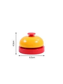 1 pieza Campana de llamada, campana de servicio, campana de escritorio, campana de cena de escritorio, campana de recepción, campana de escritorio antioxidante para hoteles, restaurantes, oficinas, escuelas, bares, campana de servicio, corazón de San Valentín, regalo de San Valentín para mujeres, decoración de habitación de Navidad - Multicolor - Ver 6