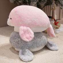 1个可爱海豹毛绒保暖手枕，柔软填充玩偶，卡通海豹保暖手枕，靠垫，午睡枕，适用于卧室、沙发、装饰、生日、感恩节、复活节礼物 - 彩色 - 查看 6