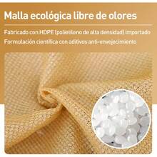 4x3m Malla de sombreado de plástico PE de color beige con protección UV, Malla de sombra para exteriores con protección UV, No acumula agua y es ideal para cobertizos de autos al aire libre, invernaderos, pérgolas, y más. Adecuada para uso doméstico, campamentos, estacionamiento, y cultivo de plantas - Beis - Ver 5