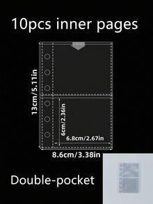 A7透明活页夹，DIY活页笔记本，封口贴，可爱贴纸，贴纸笔记本，贴纸书，贴纸书架，贴纸书替换装，透明贴纸活页夹，透明贴纸书，DIY活页笔记本套装，文具，学习用品，返校用品，照片收纳袋，相册，预算计划本，日记本，笔记本，办公用品