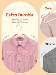 Premium 11.8-Inch Children's Hangers, Pack Of 20, Gray Baby Velvet Hangers, Non-Slip, Space-Saving Felt Hangers, Wardrobe Clothes Organizer, With 360° Swivel Hooks, Suitable For Children, Toddlers, And Teenagers - Multicolor - View 5