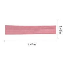 Workout Headbands Non Slip Headband Sport Headbands Sweatbands Elastic Sport Hair Bands For Sports Travel Indoor Fitness Gym - 固體1 - 查看 4