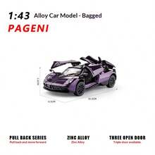 1:43 Scale 3-Door Legendary Sports Car Alloy Diecast Model Collection, Display Stand, Toy For Children, Collectible For Teenagers, Toy Cars For Boys - Multicolor - View 10