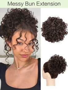 Messy Bun Hair Piece For Women 80g Elastic Drawstring Loose Wave Curly Hair Buns HairPiece Synthetic Hair Bun Hair Extensions For Women Daily Use - Multicolor - View 14